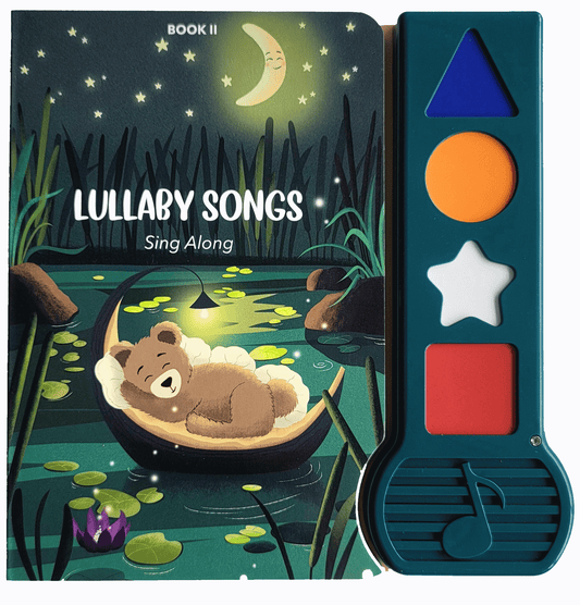Interactive sound book for toddlers with lullaby songs