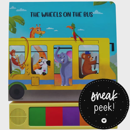 All Aboard for a Fun Ride with "The Wheels on the Bus" Sound Book!